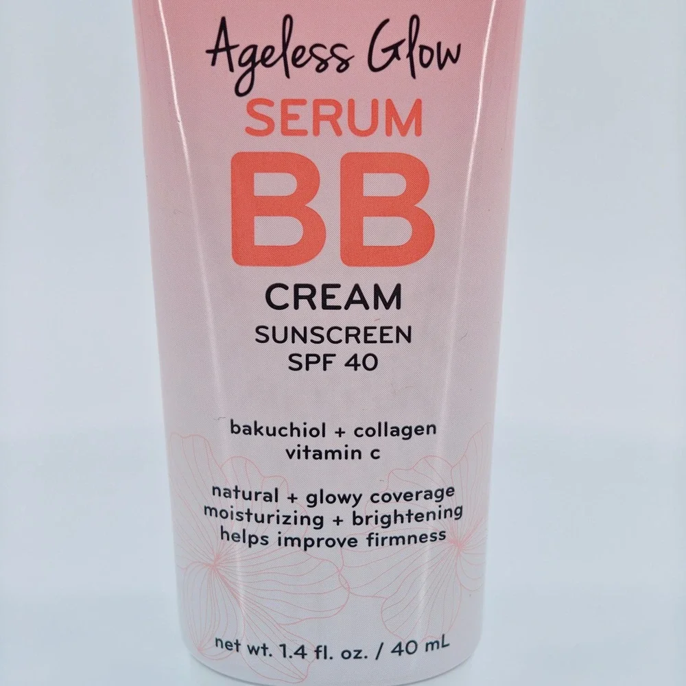 Purlisse Ageless Glow Serum BB Cream Sunscreen SPF 40 Medium Warm 1.4oz 40ml